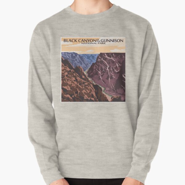Black Canyon of the Gunnison National Park Colorado Vintage Decal Pullover Sweatshirt