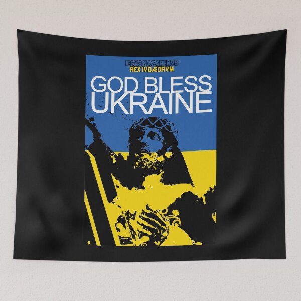 Item preview, GOD BLESS UKRAINE WITH JESUS CHRIST designed and sold by Obedience Exalted Merchandize.