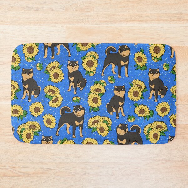 Item preview, Full Body Black and Tan Hokkaido and Himawari Sunflowers Pattern (All-Over Print) designed and sold by HokkaidoHANA.