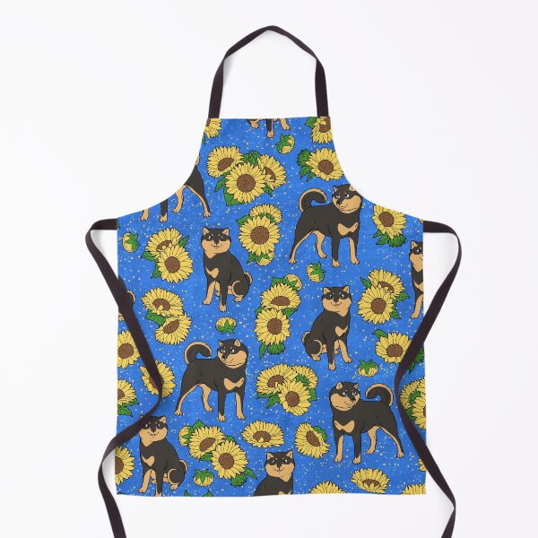 Item preview, Full Body Black and Tan Hokkaido and Himawari Sunflowers Pattern (All-Over Print) designed and sold by HokkaidoHANA.