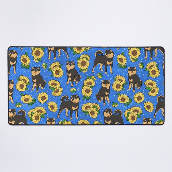 Item preview, Full Body Black and Tan Hokkaido and Himawari Sunflowers Pattern (All-Over Print) designed and sold by HokkaidoHANA.