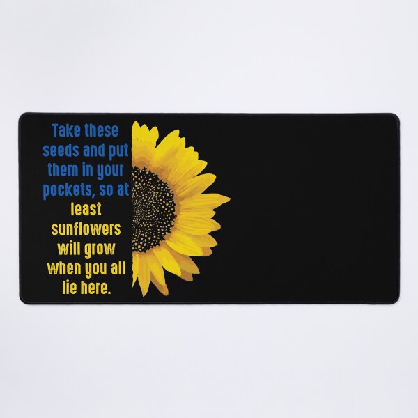 Item preview, Ukrainian Sunflower-Take These Seeds And Put Them In Your Pockets designed and sold by emilypigou.