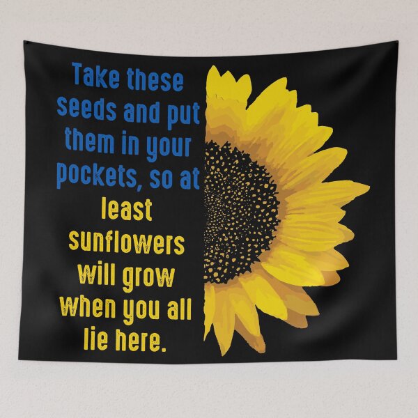Item preview,  Ukrainian Sunflower-Take These Seeds And Put Them In Your Pockets designed and sold by emilypigou.