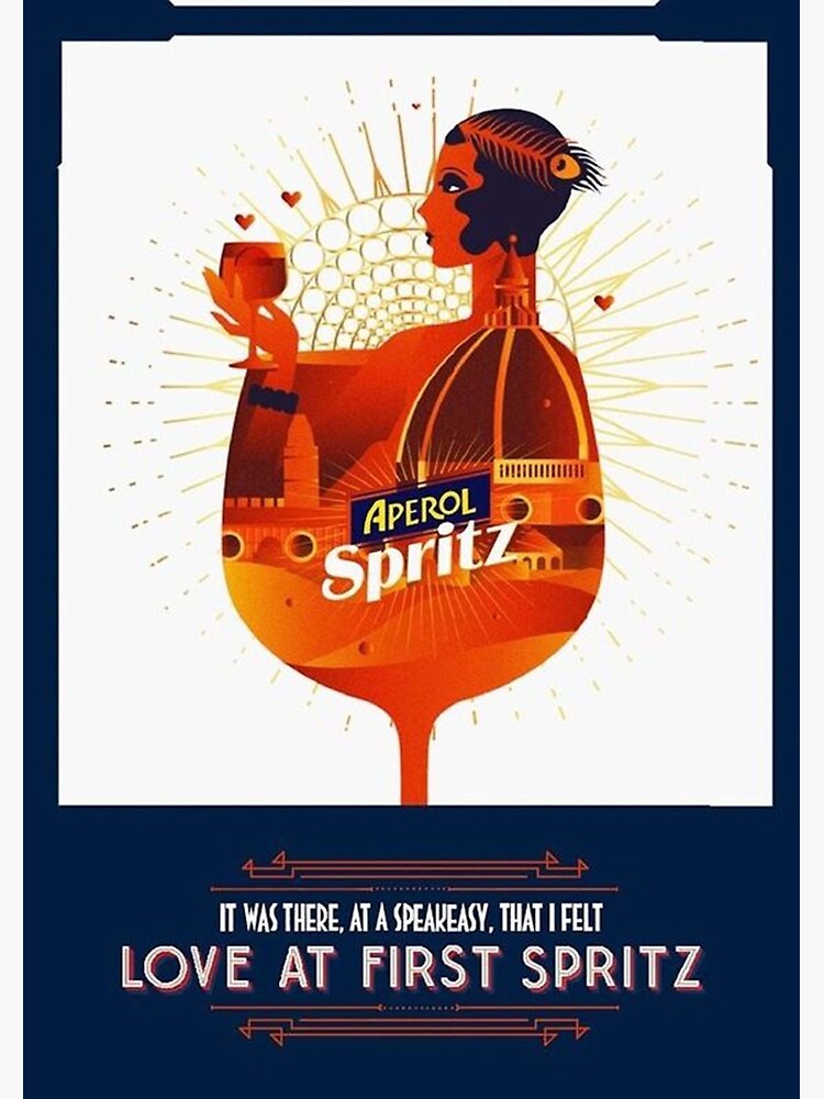Discover Aperol Spritz Vintage Poster Premium Matte Vertical Poster