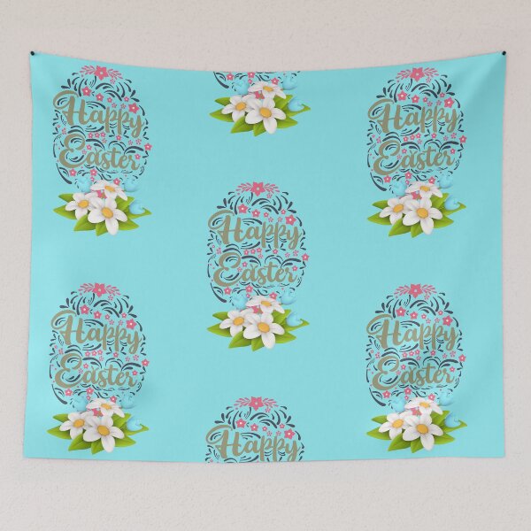 Item preview, Happy Easter Egg Hunt with flowers and spring colors designed and sold by sweetees4u.