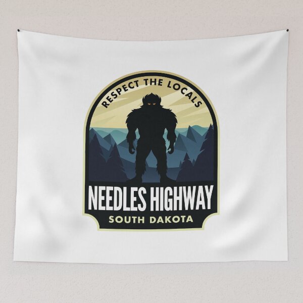 Item preview, Needles Highway South Dakota Bigfoot Sasquatch designed and sold by HalpinDesign.