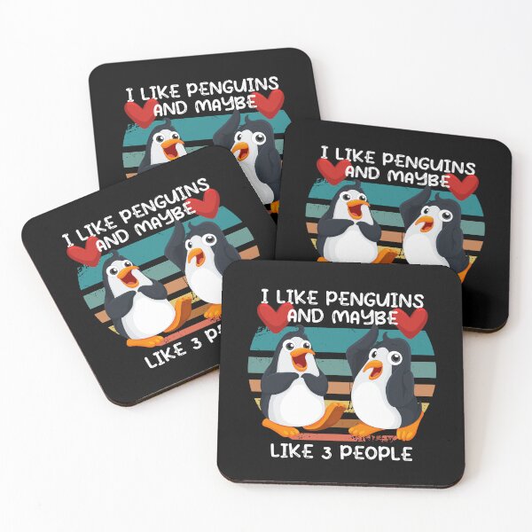 Item preview, I Like Penguins and Maybe Like 3 People,Funny Penguin Lovers Retro Vintage Women Men designed and sold by pedrored369.