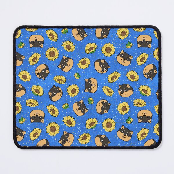 Item preview, Black and Tan Hokkaido Faces and Himawari Sunflowers Pattern (All-Over Print) designed and sold by HokkaidoHANA.