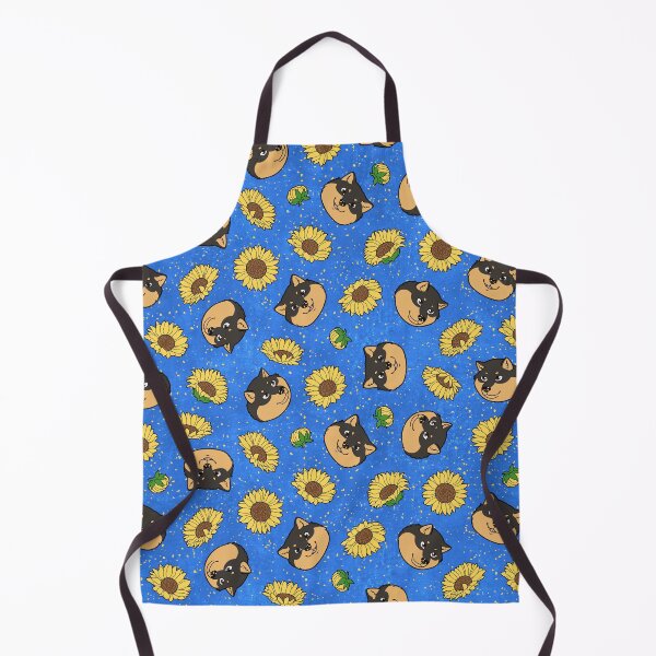 Item preview, Black and Tan Hokkaido Faces and Himawari Sunflowers Pattern (All-Over Print) designed and sold by HokkaidoHANA.