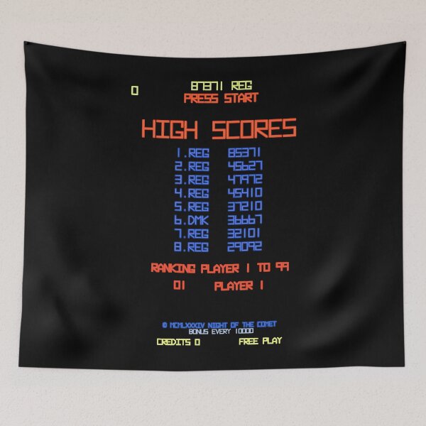 Item preview, DMK High Score Night of the Comet Classic designed and sold by GaryArnold01.