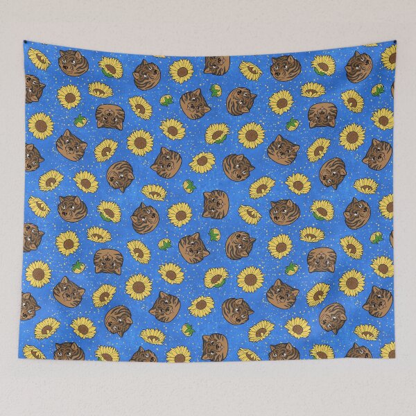 Item preview, Brindle Hokkaido Faces and Himawari Sunflowers Pattern (All-Over Print) designed and sold by HokkaidoHANA.