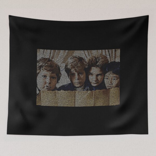 Item preview, Script  Text Portrait of Mikey, Chunk, Mouth and Data with full script of the movie The Goonies. Pos designed and sold by huftyfnruppe.