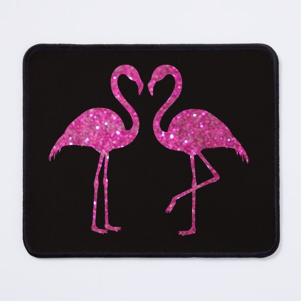 Item preview, Bright Pink Faux Glitter Flamingos Silhouette designed and sold by Felicity-K.