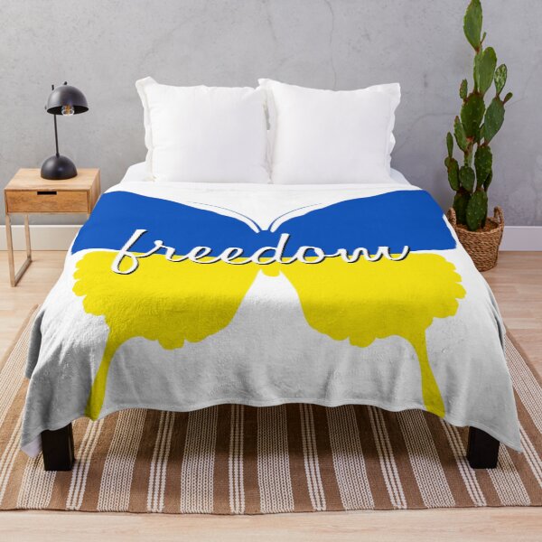 Item preview, Ukrainian Flag Free Ukraine Butterfly designed and sold by emilypigou.
