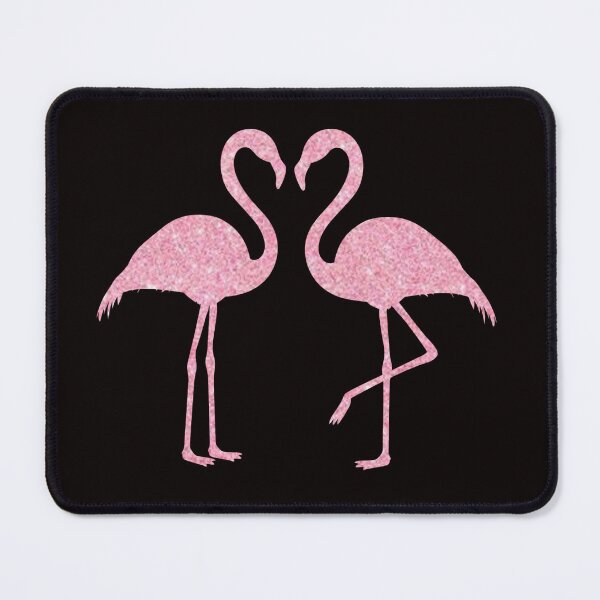 Item preview, Light Pink Faux Glitter Flamingos Silhouette designed and sold by Felicity-K.