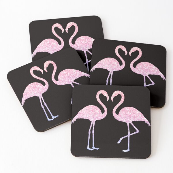 Item preview, Silueta de flamencos con purpurina sintética Ombre rosa claro púrpura designed and sold by Felicity-K.