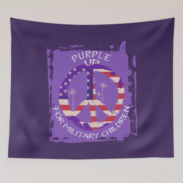 Item preview, Purple Up for military children - military kids day awareness  designed and sold by Adam 7ea.
