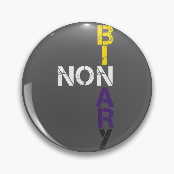 Item preview, Non-binary Vertical Text designed and sold by Illustragrump.