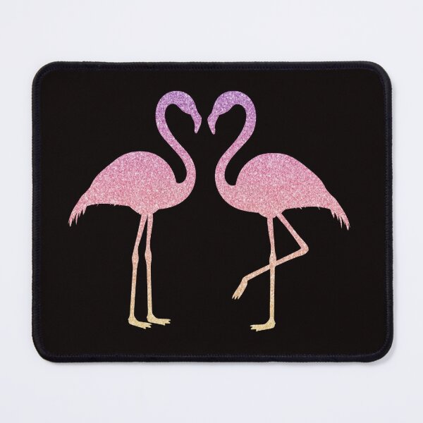 Item preview, Pink Sunset Sunrise Ombre Faux Glitter Flamingos Silhouette designed and sold by Felicity-K.