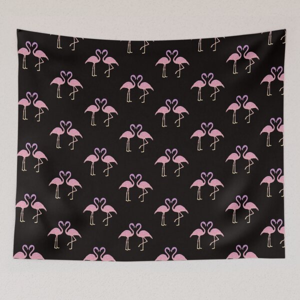 Item preview, Pink Sunset Sunrise Ombre Faux Glitter Flamingos Silueta designed and sold by Felicity-K.