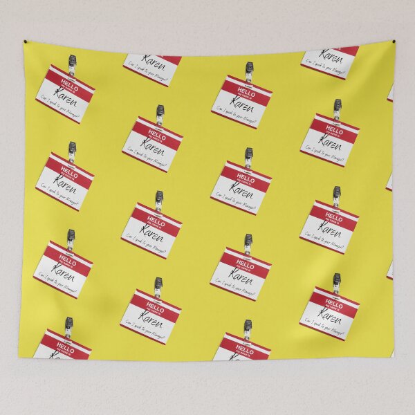 Item preview, Name tag with Karen meme  designed and sold by KoopTroop ⭐⭐⭐⭐⭐.