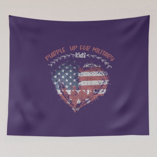 Item preview, Purple Up for military children - military kids day awareness  designed and sold by Adam 7ea.