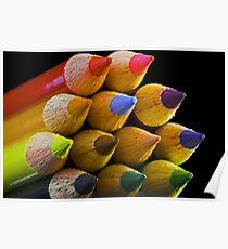 Coloured Tips Poster
