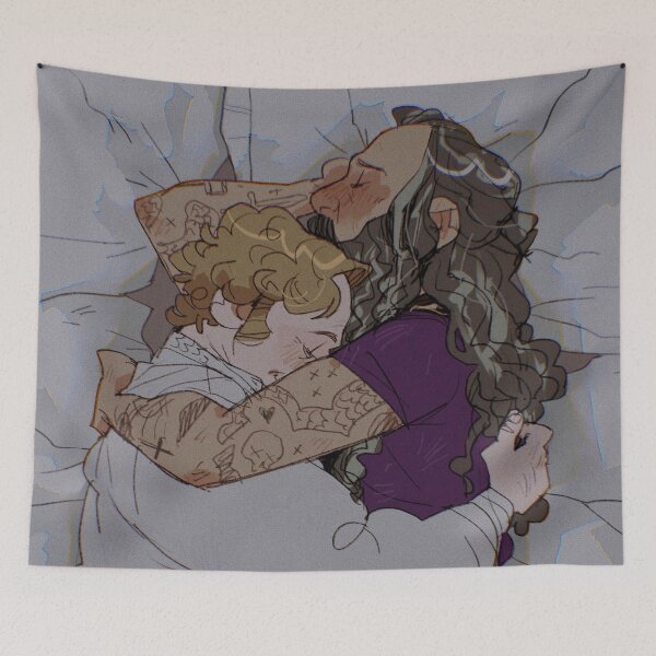 Item preview, Ed Teach and Stede Bonnet hug sleeping designed and sold by AniyahDuBuque.