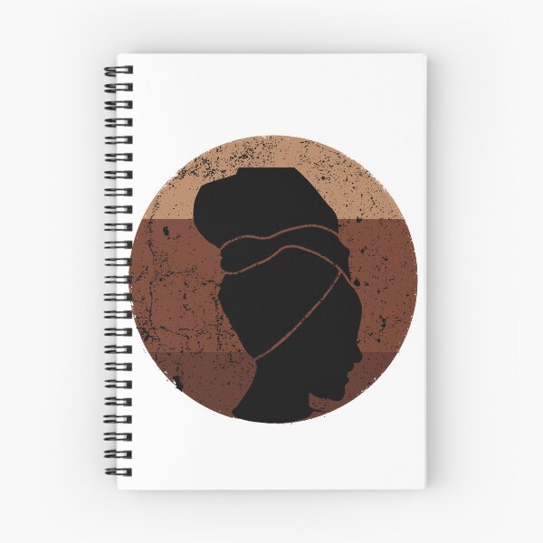 Artikelvorschau, Headwrap auf Frauensilhouette. Brauntöne Grunge Hintergrund, entworfen und verkauft von TracyDDigitals.