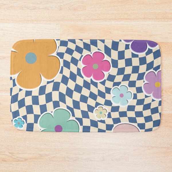 Artikelvorschau, 90er Retro Flower Check entworfen und verkauft von ind3finite.