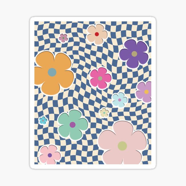 Artikel-Vorschau von 90er Retro Flower Check, designt und verkauft von ind3finite.
