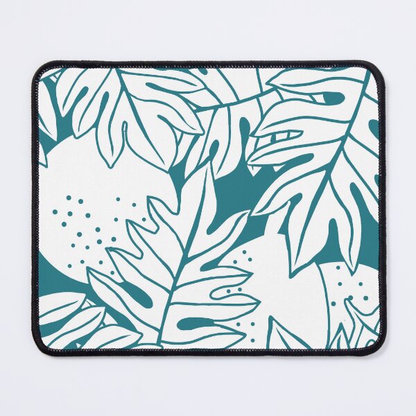 Item preview, Hawaiian Breadfruit-Ulu leaves-dark turquoise designed and sold by Linda Maliuana.