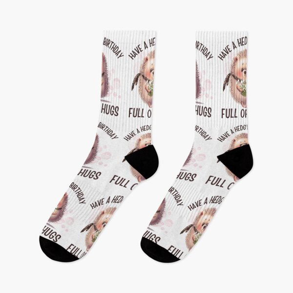 Item preview, Have a hedgy birthday full of hugs, Encouraging hedgehog leopard print design designed and sold by Auntieck.