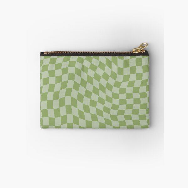 Item preview, Wavy Checkered Squares Olive Green designed and sold by ind3finite.