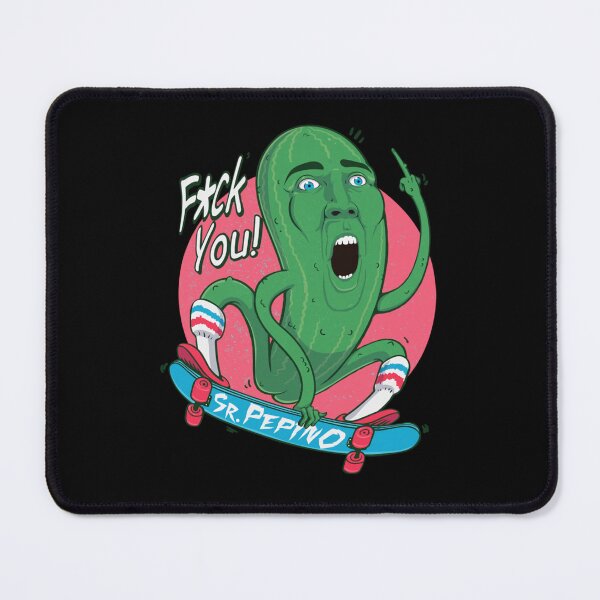 Item preview, Sr-Pepino Nicolas-Cage Skater meme cucumber pickle   designed and sold by SmtNew7319.