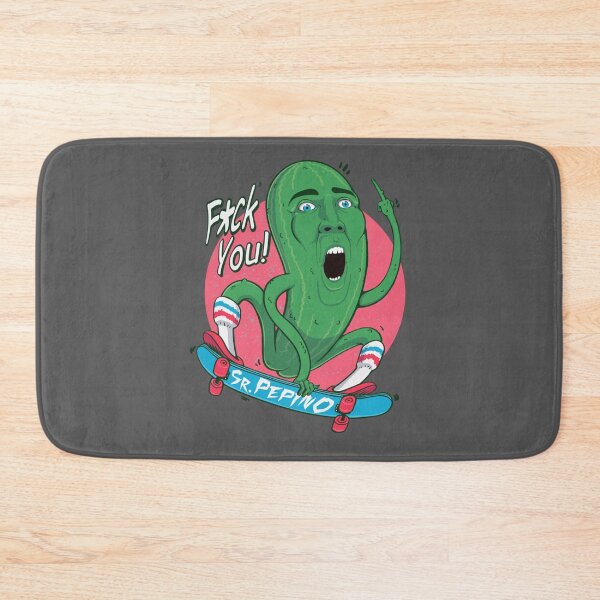 Item preview, Sr-Pepino Nicolas-Cage Skater meme cucumber pickle   designed and sold by SmtNew7319.