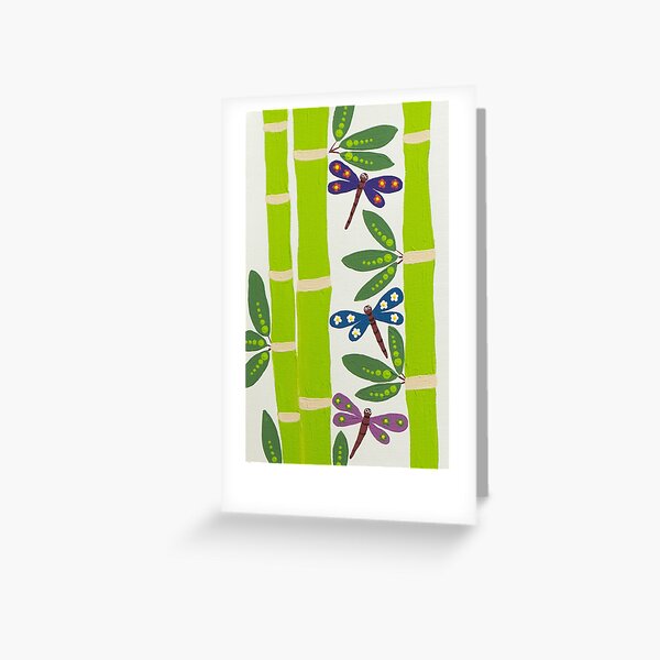 Item preview, Bamboo and Dragonflies designed and sold by waterlily-joy.