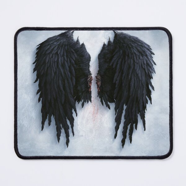 Item preview, Black Angel Wings Feathers | Clipped wings Banksy designed and sold by CanvasKnight.