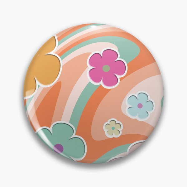 Item preview, 90s Aesthetic Groovy Retro Flower Pattern designed and sold by ind3finite.