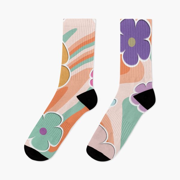 Item preview, 90s Aesthetic Groovy Retro Flower Pattern designed and sold by ind3finite.