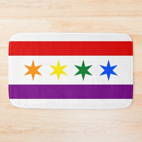 Item preview, Chicago City Flag - Pride 1 designed and sold by HootMoose.