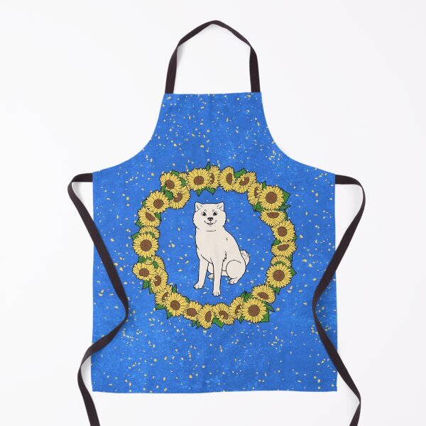 Item preview, White Hokkaido and Himawari Sunflowers Wreath (All-Over Print) designed and sold by HokkaidoHANA.