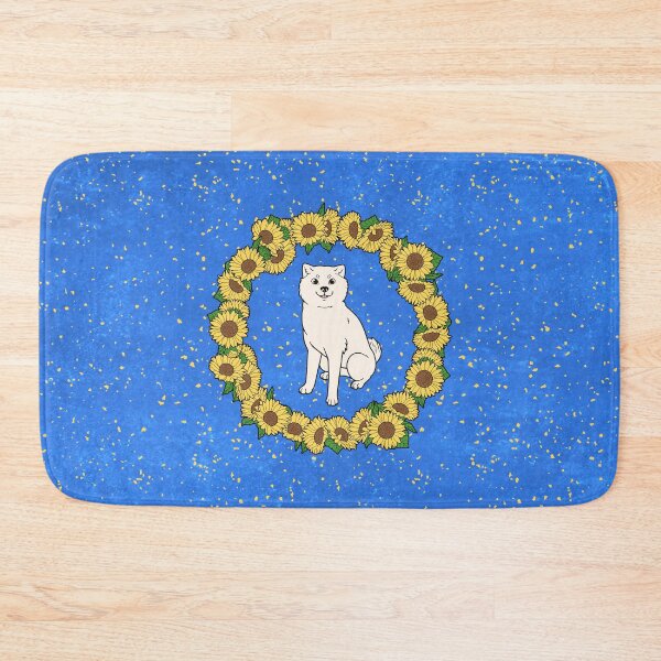 Item preview, White Hokkaido and Himawari Sunflowers Wreath (All-Over Print) designed and sold by HokkaidoHANA.