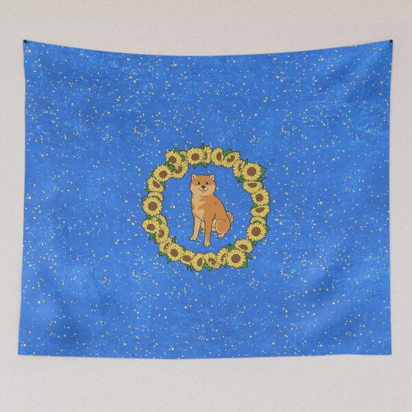 Item preview, Red Hokkaido and Himawari Sunflowers Wreath (All-Over Print) designed and sold by HokkaidoHANA.