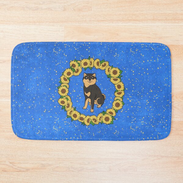 Item preview, Black and Tan Hokkaido and Himawari Sunflowers Wreath (All-Over Print) designed and sold by HokkaidoHANA.