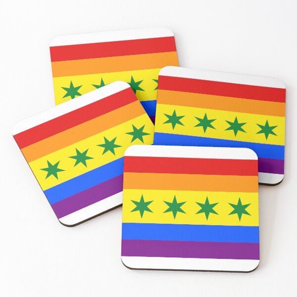 Item preview, Chicago City Flag - Pride 2 designed and sold by HootMoose.
