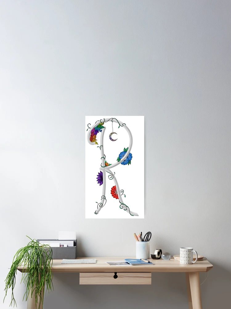 Thumbnail 2 of 3, Poster, Tangled R designed and sold by lezell.