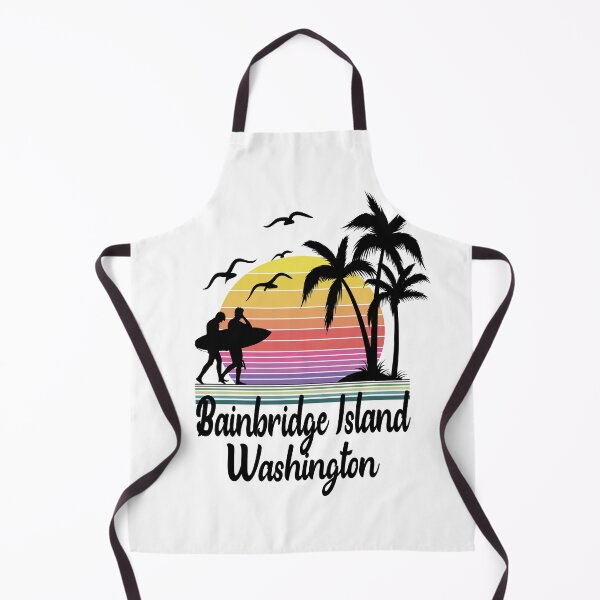 Item preview, Bainbridge Island Washington Seaside Retro Sunset designed and sold by Home-Spirit.