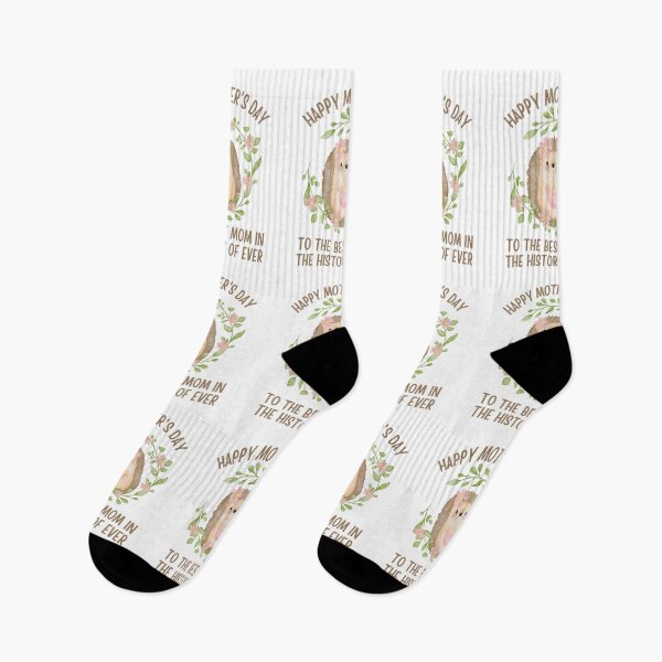Item preview, Happy Mother's Day for the best mom in the history of ever, cute hedgehog design for the world's best moms designed and sold by Auntieck.