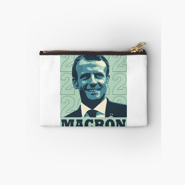 Aperçu de l'œuvre France Élections présidentielles 2022 Macron-Philippe Poutou créée et vendue par GiftsProShop.